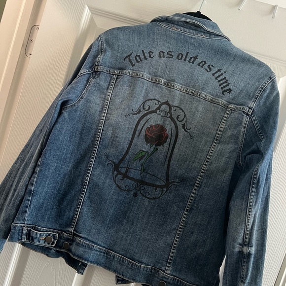 Never worn. Beauty and the Beast denim jacket. Size XL - Picture 2 of 4